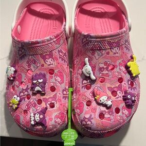 Hello kitty crocs size 7.5 woman’s
